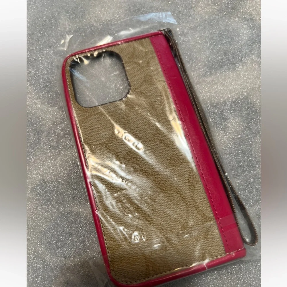 COACH iPhone 16 Pro Max Wallet Flip Phone case - Picture 12 of 15